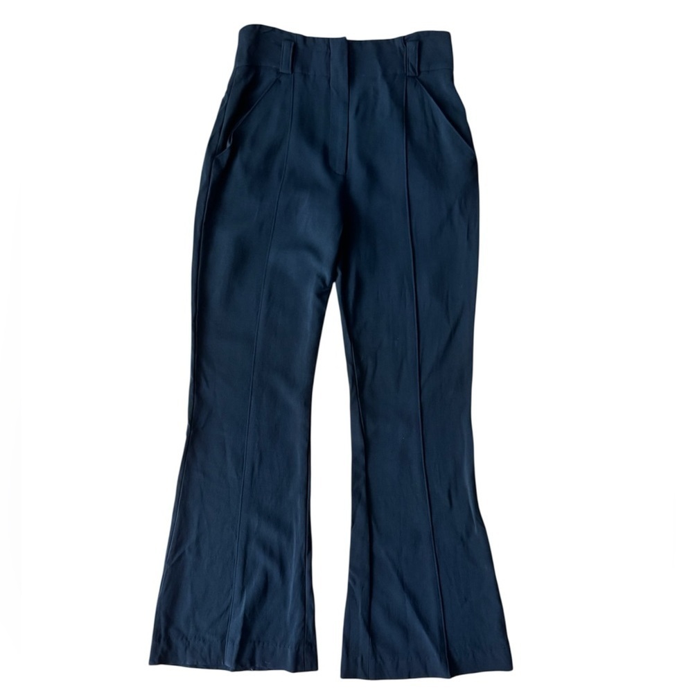 A.L.C. Size 6 Black Pants Flare Work Suit Career Professional Center Seam